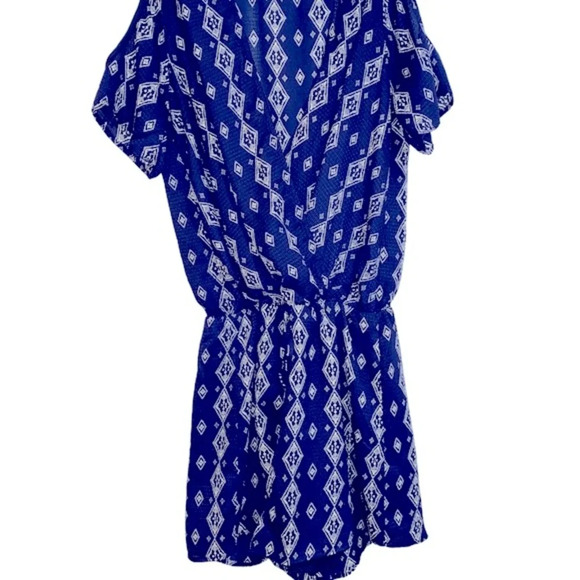 Julia James blue boho romper size medium - Picture 5 of 11